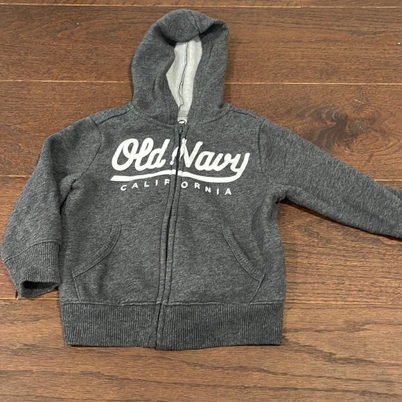 BOYS Old Navy Grey Zip Up Size 2T - Picture 1 of 3